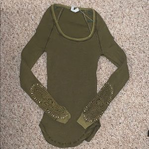 Free People Waffle Knot Long Sleeve Top